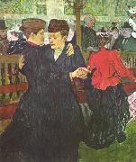 Henri de toulouse-lautrec Im Moulin Rouge, Zwei tanzende Frauen France oil painting artist